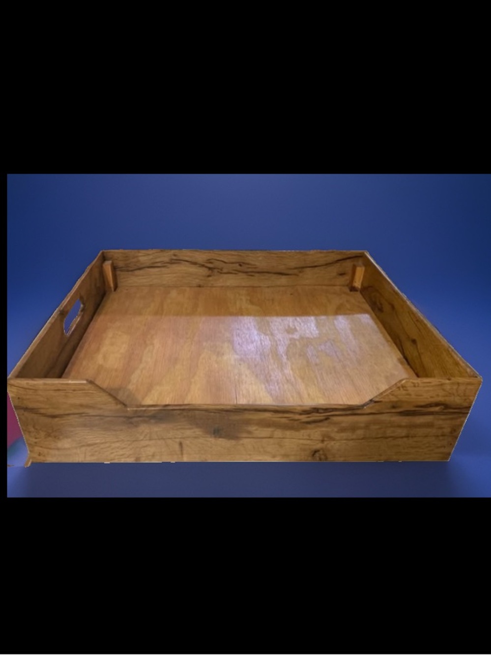 Large Dog Bed Stand  - Solid Wood, Like New